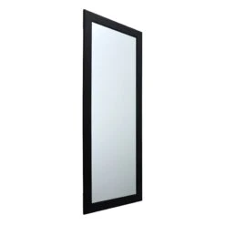 Flat Black Framed Wall Mirror, 24x58 -Luxeframe Shop flat black framed wall mirror 24x58 3