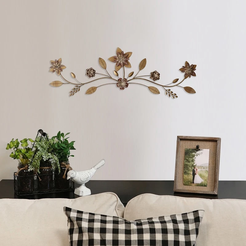 Floral Over The Door Wall Decor, 40x15 2 Floral Over The Door Wall Decor, 40x15 - Image 2