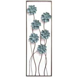 Flower Panel Wall Decor, 12x35