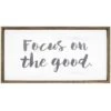 Focus On The Good Wood Wall Sign, 20x10 -Luxeframe Shop focus on the good wood wall sign 20x10 1