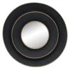 Found & Fable Black Framed Round Wall Mirror, 27" -Luxeframe Shop found fable black framed round wall mirror 27