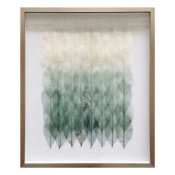 Found & Fable Glass Framed Leaves Wall Art, 21x25