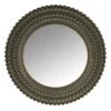 Found & Fable Gold Scalloped Framed Round Wall Mirror, 22" -Luxeframe Shop found fable gold scalloped framed round wall mirror 22