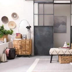 Found & Fable Handwoven Rattan Decorative Wall Basket, 13" -Luxeframe Shop found fable handwoven rattan decorative wall basket 13 2