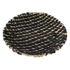 Found & Fable Handwoven Rattan Decorative Wall Basket, 13"