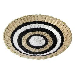 Found & Fable Handwoven Round Wall Basket, 12"