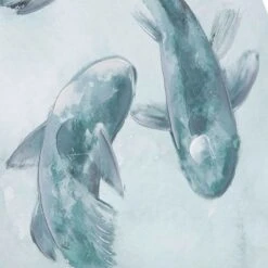 Found & Fable Koi Fish Canvas Wall Art, 16x24 -Luxeframe Shop found fable koi fish canvas wall art 16x24 6