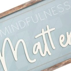 Found & Fable Mindfulness Matters Framed Canvas Wall Art, 20x10 -Luxeframe Shop found fable mindfulness matters framed canvas wall art 20x10 6
