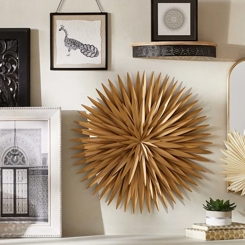 Found & Fable Ornate Metal & Wood Wall Shelf, 15x3 2 Found & Fable Ornate Metal & Wood Wall Shelf, 15x3 - Image 2