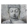 Found & Fable Silver Buddha Canvas Wall Art, 40x30 -Luxeframe Shop found fable silver buddha canvas wall art 40x30 1