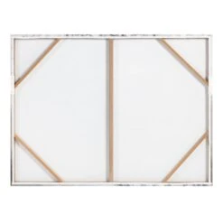 Found & Fable Silver Buddha Canvas Wall Art, 40x30 -Luxeframe Shop found fable silver buddha canvas wall art 40x30 8