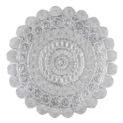 Found & Fable Silver Hammered Metal Wall Decor, 22"