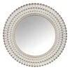 Found & Fable White & Gold Round Wall Mirror, 22" -Luxeframe Shop found fable white gold round wall mirror 22