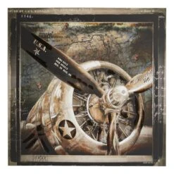 Framed Airplane Wall Art, 35"