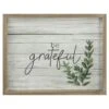 Framed Be Grateful Wooden Canvas Wall Art, 14x11 -Luxeframe Shop framed be grateful wooden canvas wall art 14x11 1