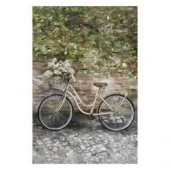 Framed Bicicletta II Embellished Canvas Wall Art, 24x36