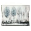 Framed Blue & Silver Trees Wall Art, 36x48 -Luxeframe Shop framed blue silver trees wall art 36x48 1