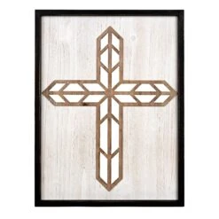 Framed Cross Wall Art, 15x20