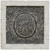 Framed Embossed Metal Medallion Wall Decor, 12"