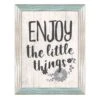 Framed Enjoy The Little Things Textured Wall Sign, 12x16 -Luxeframe Shop framed enjoy the little things textured wall sign 12x16 1