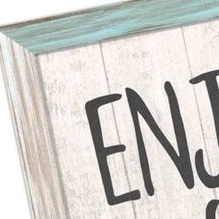 Framed Enjoy The Little Things Textured Wall Sign, 12x16 -Luxeframe Shop framed enjoy the little things textured wall sign 12x16 2