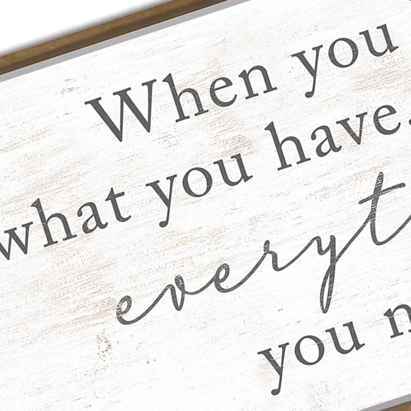 Framed Everything You Need Textured Canvas Wall Art, 18x36 2 Framed Everything You Need Textured Canvas Wall Art, 18x36 - Image 2