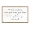 Framed Everything You Need Textured Wall Sign, 18x30 -Luxeframe Shop framed everything you need textured wall sign 18x30 1