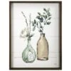Framed Floral Vase Canvas Wall Art, 16x20 -Luxeframe Shop framed floral vase canvas wall art 16x20 1
