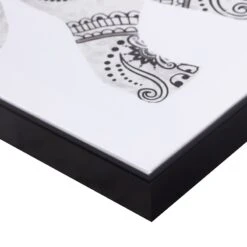 Framed Grey Mandala Elephant Canvas Wall Art, 20x16 -Luxeframe Shop framed grey mandala elephant canvas wall art 20x16 5