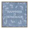 Framed Homemade Is Happiness Framed Canvas Wall Art, 12" -Luxeframe Shop framed homemade is happiness framed canvas wall art 12