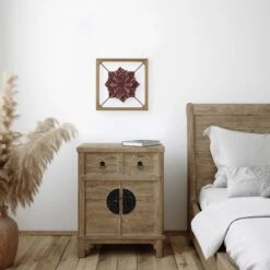 Framed Metal Flower Wall Decor, 16" 4 Framed Metal Flower Wall Decor, 16" -Luxeframe Shop framed metal flower wall decor 16 1