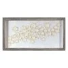 Framed Paper Flowers Wall Art, 12x24 -Luxeframe Shop framed paper flowers wall art 12x24 1