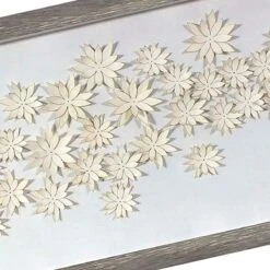 Framed Paper Flowers Wall Art, 12x24 -Luxeframe Shop framed paper flowers wall art 12x24 2