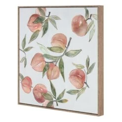 Framed Peaches Canvas Wall Art, 16" -Luxeframe Shop framed peaches canvas wall art 16 2