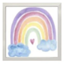 Framed Rainbow Wall Art, 17"