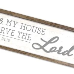 Framed Serve The Lord Wall Sign, 8x30 -Luxeframe Shop framed serve the lord wall sign 8x30 2