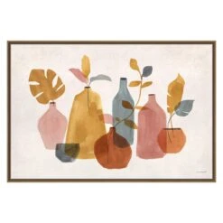 Framed Vase Canvas Wall Art, 37x25