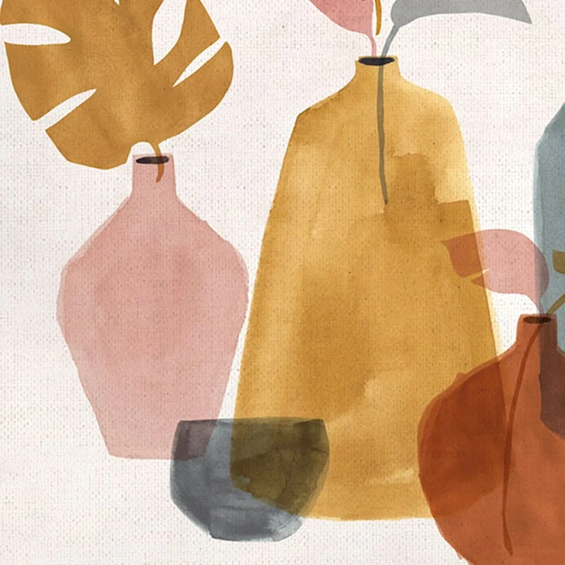 Framed Vase Canvas Wall Art, 37x25 2 Framed Vase Canvas Wall Art, 37x25 - Image 2