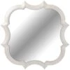 Framed Whitewash Square Quatre Wall Mirror, 14" -Luxeframe Shop framed whitewash square quatre wall mirror 14