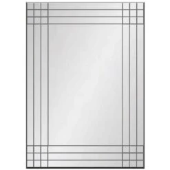 Frameless Grid Wall Mirror, 24x36