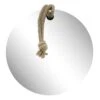 Frameless Round Wall Mirror With Rope, 24" -Luxeframe Shop frameless round wall mirror with rope 24