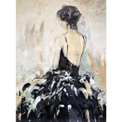 Frond Reflections Embellished Canvas Wall Art, 30x40