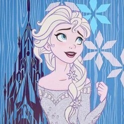 Frozen Glitter Canvas Wall Art, 11x14 -Luxeframe Shop frozen glitter canvas wall art 11x14 3