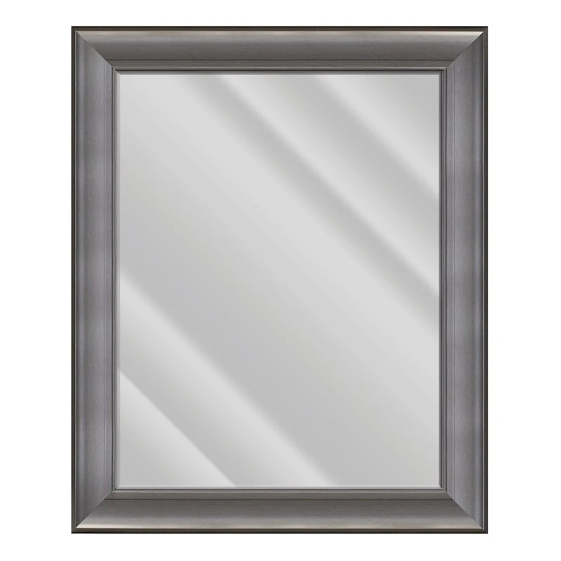 Gina Gunmetal Wall Mirror, 29x35 1 Gina Gunmetal Wall Mirror, 29x35