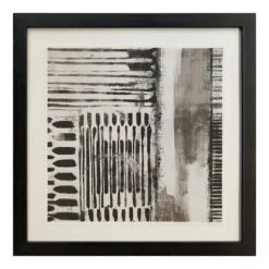 Glass Framed Abstract Print Wall Art, 27"