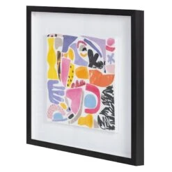 Glass Framed Abstract Wall Art, 16" -Luxeframe Shop glass framed abstract wall art 16 12