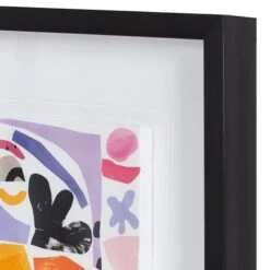 Glass Framed Abstract Wall Art, 16" -Luxeframe Shop glass framed abstract wall art 16 17