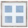 Glass Framed Blue Nautical Cross Wall Art, 16" 11 Glass Framed Blue Nautical Cross Wall Art, 16" -Luxeframe Shop glass framed blue nautical cross wall art 16