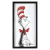 Glass Framed Cat In The Hat Wall Art, 10x20 -Luxeframe Shop glass framed cat in the hat wall art 10x20 1
