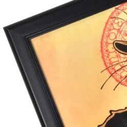 Glass Framed Cat Print Wall Art, 18x24 -Luxeframe Shop glass framed cat print wall art 18x24 4